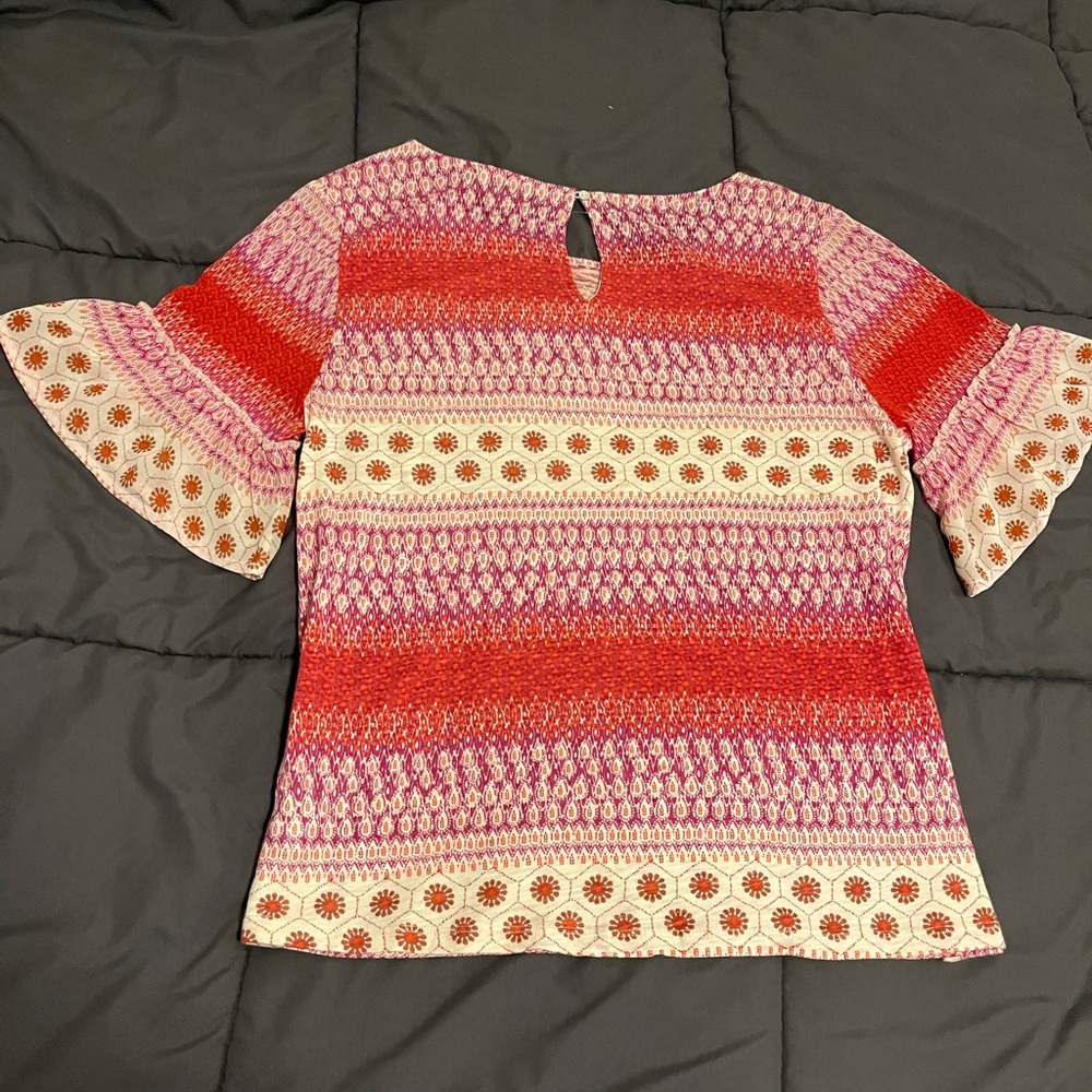 Colorful Patterned Blouse - Picture 2 of 3
